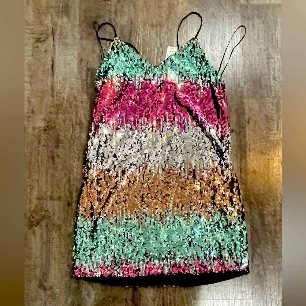 Express multi color dress